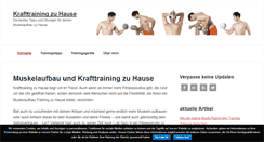 Desktop Screenshot of krafttraining-zu-hause.com