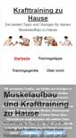 Mobile Screenshot of krafttraining-zu-hause.com