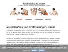 Tablet Screenshot of krafttraining-zu-hause.com